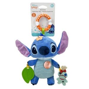 Disney Baby Stitch Plush Toy with Blue and Purple Accents